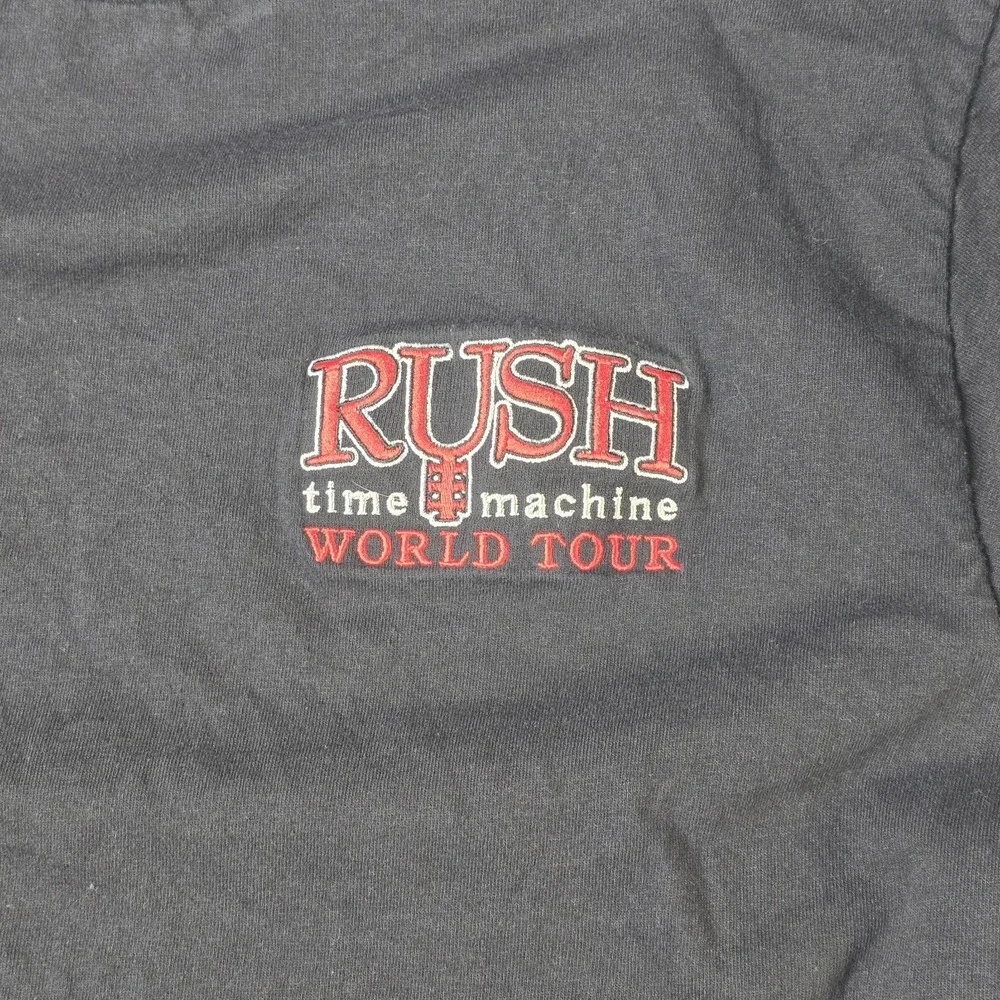 Rush Time Machine Tour 2010 Shirt Men's M‎ Black Long Sleeve Concert Tee Rare